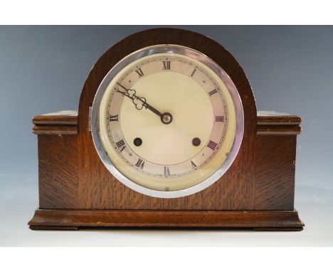 An Imperial oak mantle clock