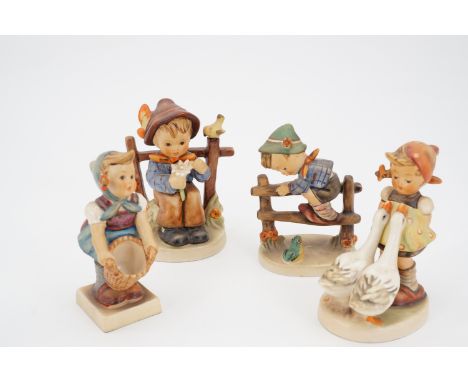 Four Hummel figures, 10 cm and smaller