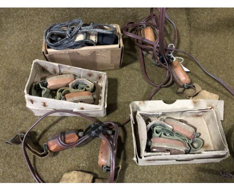 A number of Second World War British army throat microphones