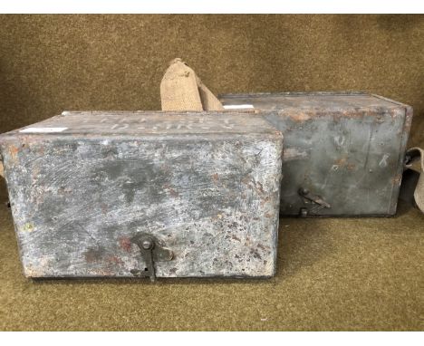 Two Second World War British army Type D Mk V field telephones