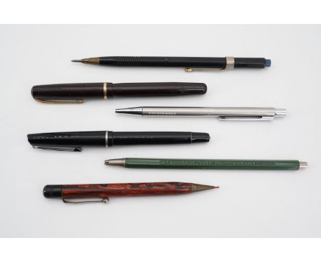 Vintage fountain pens and propelling pencils, including Summit and Osmiroid pens, and pencils including Rexel, Sheaffer and a