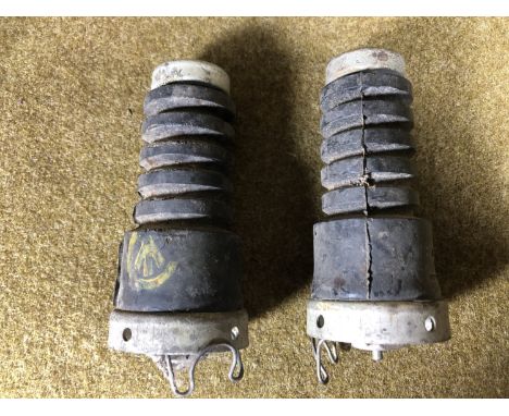 2 British army Wireless Set No 19 wireless aerial mounts