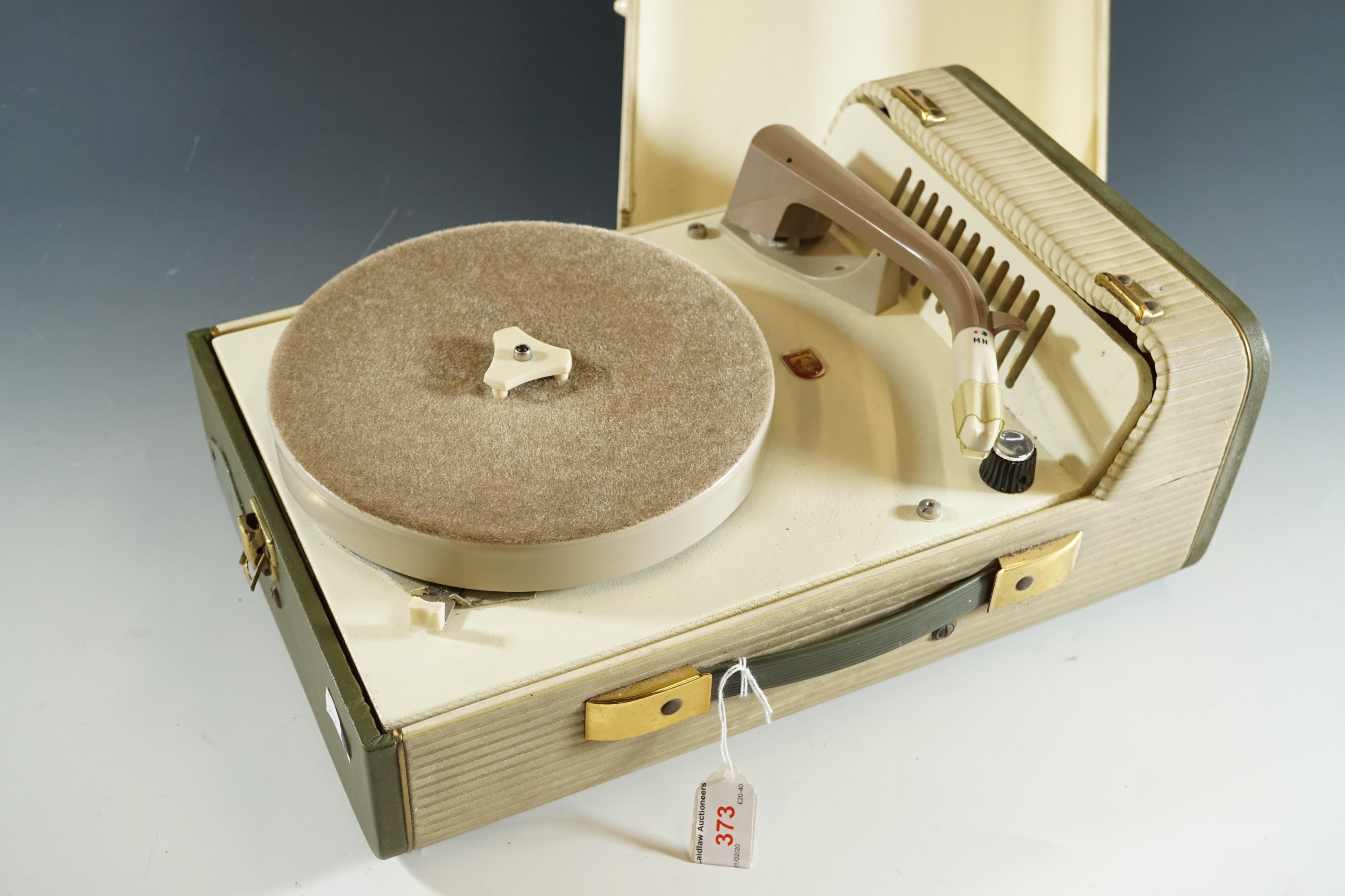 A 1950s Phillips portable record player