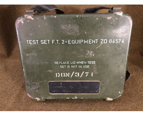 A British army Test Set FT2 - Equipment