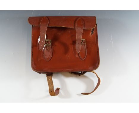 A child's vintage school satchel