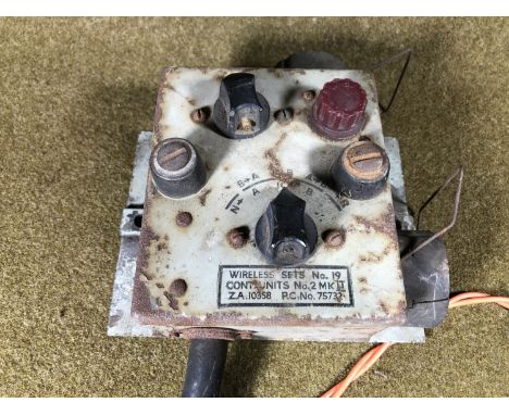 A British army Wireless Set No 19 Control Unit