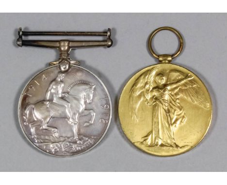A pair of George V First World War medals to "94691 Bombardier R.W.J. McDrew, Royal Artillery", and fifteen other pairs of di