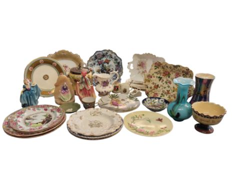 A pair of Royal Crown Derby plates, decorated in underglazed blue with fanciful birds, printed mark, date code for 1906;&nbsp