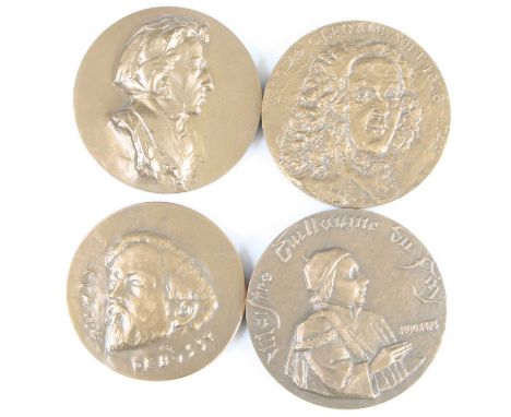 Musical interest, a collection of commemorative medals to include Frederic Chopin bronze medal by Robert Coutin, Nicole Clare