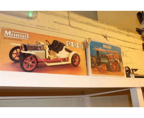 Mamod steam roadster, steam tractor and static engine