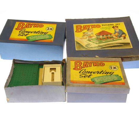 Collection of Bayko building sets and accessories