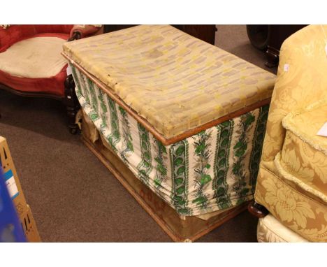 Victorian sarcophagus shaped trunk