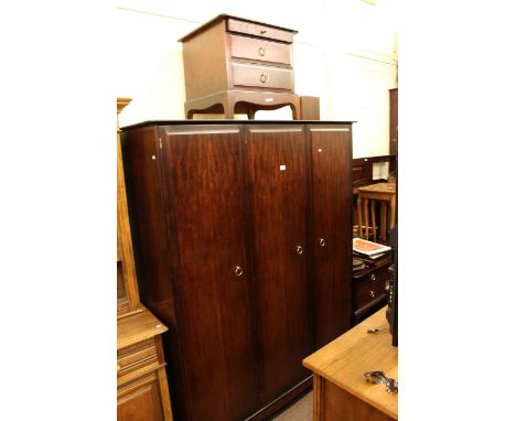 Stag Minstrel triple wardrobe and pedestal chest (2)