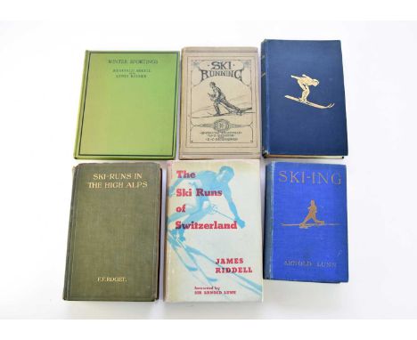 RICHARDSON, E C, Ski-Running. 2nd edition 1905. With the same author's The Ski Runner, 3rd edition 1924, and Reginald Arkell,