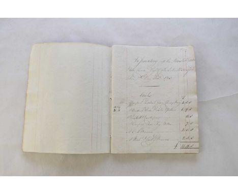 MANUSCRIPT INVENTORY. An inventory of all the household goods, plate, china, glass etc. for the late Mr Sandford taken 7th da
