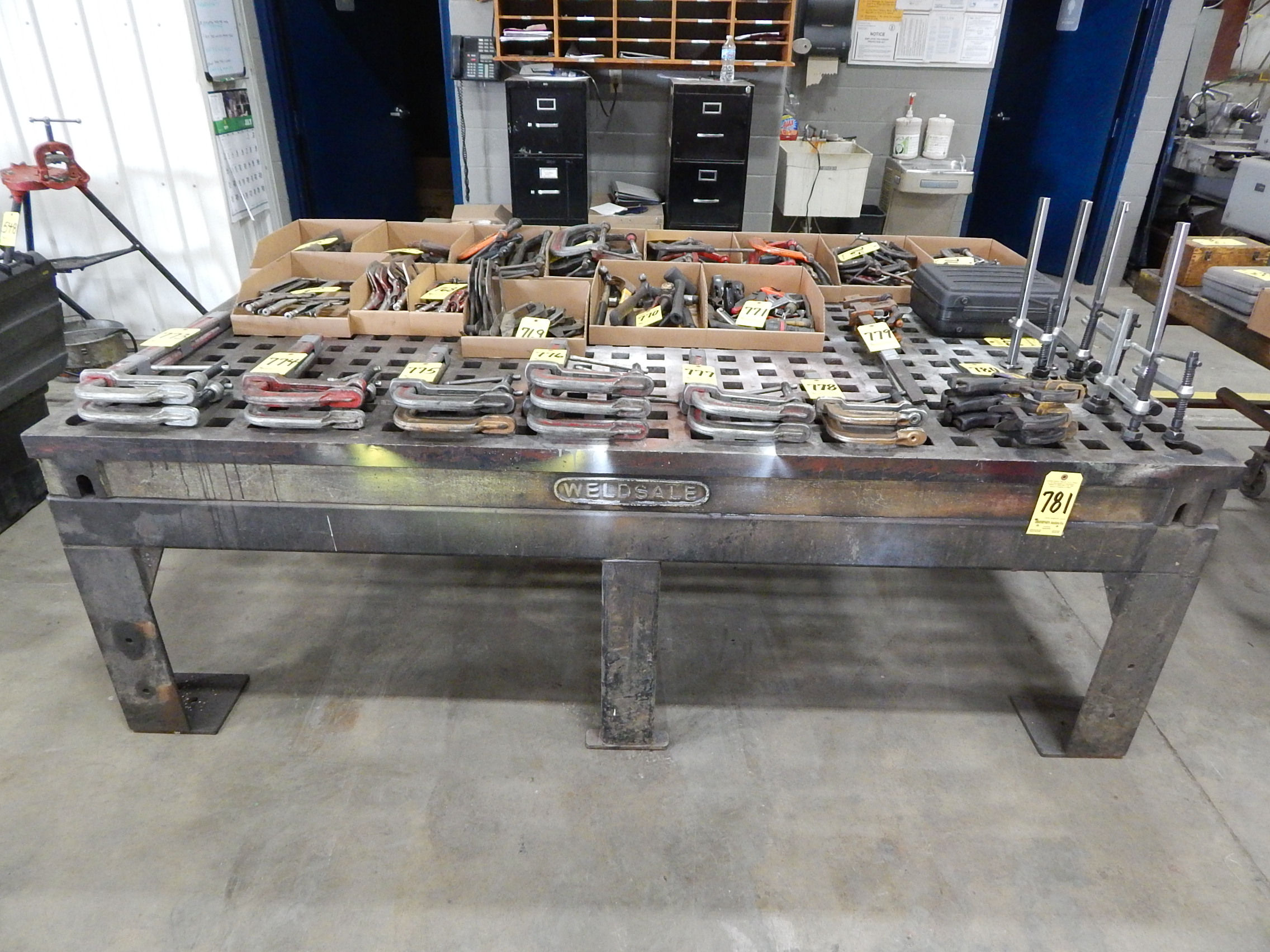 Weldsale Welding Table, 5' x 8' with (5) Hold Down Clamps