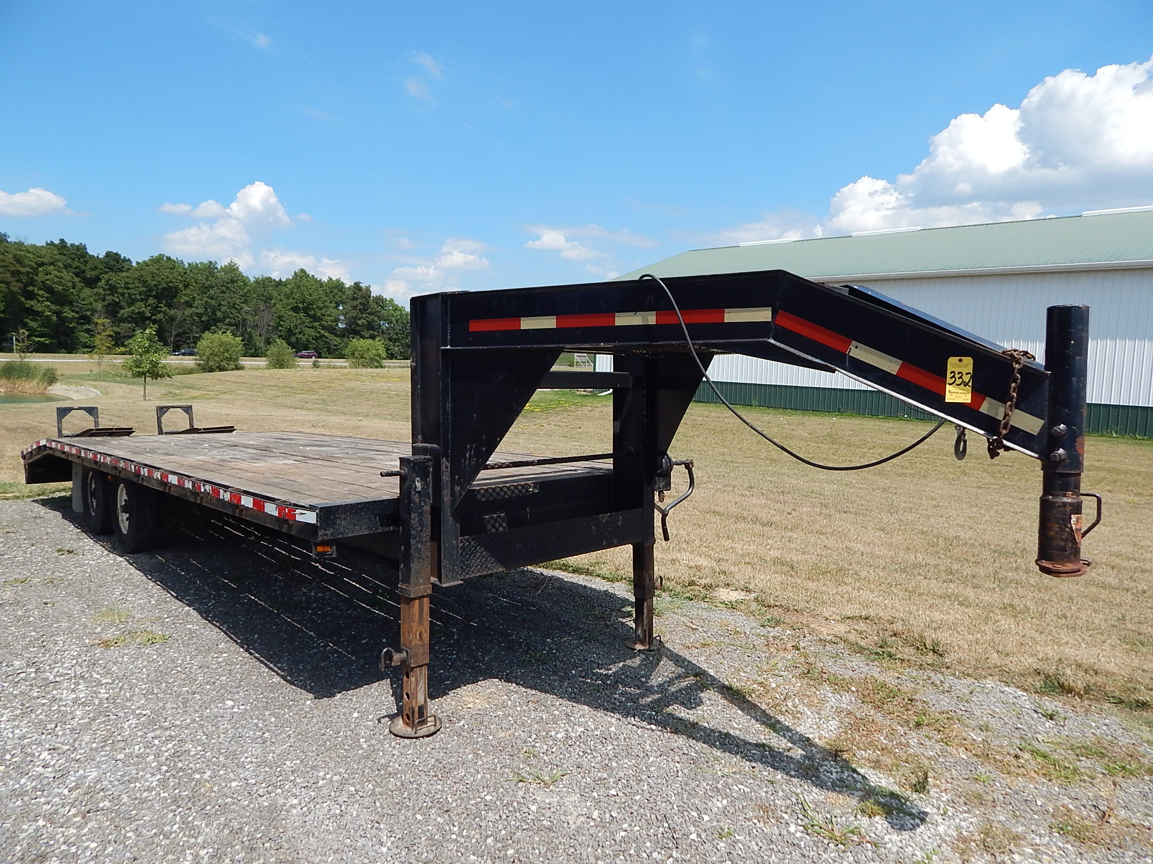 2000 Corn Pro Model 20 + 5 7K Tandem Axle Gooseneck Trailer, VIN ...