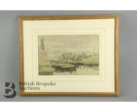 Dorothy Mohll - early 20th century four original watercolours, the first of three entitled Cruinon Canal and the fourth Kent 