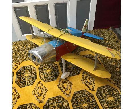 A Large model Biplane, Measures 143x141cm (No engine) 
