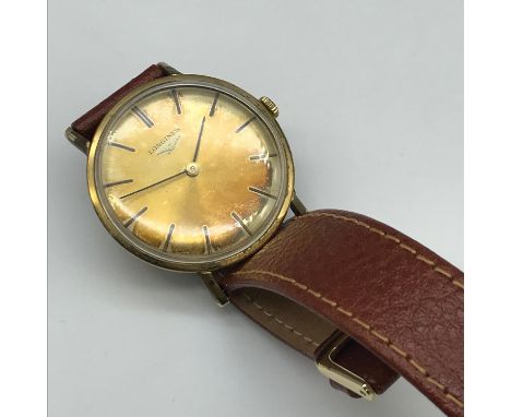 1970's Longines swiss made gents watch. In a working condition. 