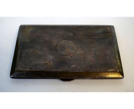 A Chester hallmarked silver engine turned cigarette case.
