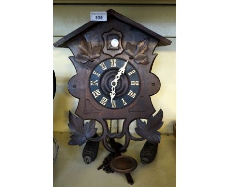 A 20th Century black forest cuckoo clock.