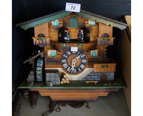 A reproduction Bavarian cuckoo clock. 