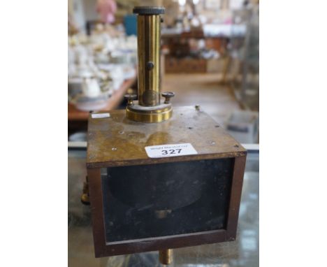 A vintage brass Salva meter.
