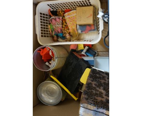A mixed lot of assorted items to include two adjustable reading lamps, a vintage wallpaper press, travelling gramophone etc.