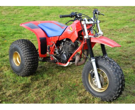1983 Honda ATC (all terrain cycle). 250R Trike.  The trike is original and has had no modifications made to it. Runs on 2 str
