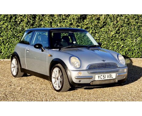 2001 Mini Cooper. Silver with black roof. Alloys and full Panoramic glass moonroof. 1.6 Petrol/Manual. More information to fo