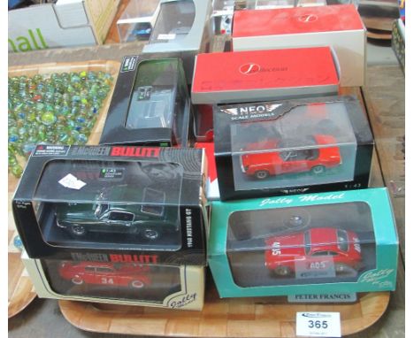 Fifteen boxed diecast model vehicles, mainly sports or racing cars to include: 1:43 Signature Series; J Collection; Auto Trad