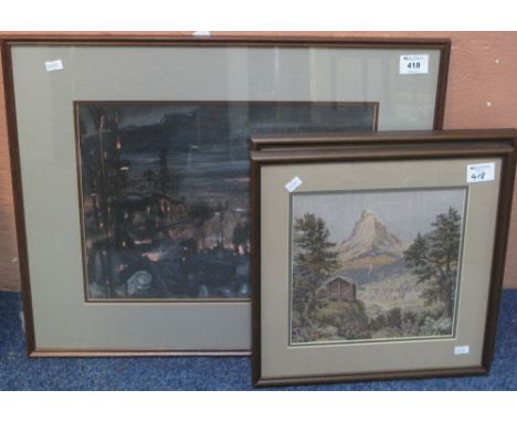 Metro Goldwin Mayer framed print from the film Julius Caesar with certificate of authenticity verso, together with two framed