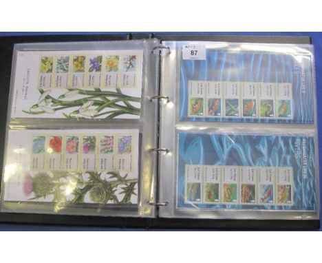 Great Britain selection of Royal Mail Post & Go stamps in special album. Mint sets and two first day covers.