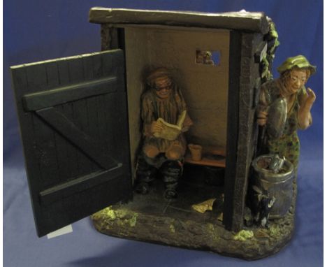 Margaret Coning ceramic cartoon: 'Bog Lane', with certificate of originality dated: 1994.(B.P. 24% incl. VAT)   CONDITION REP