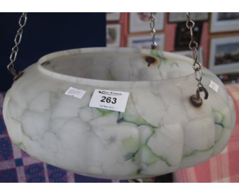 Marbled glass circular light shade.(B.P. 24% incl. VAT)