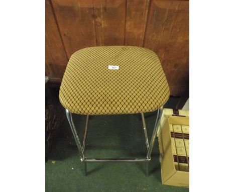 A Chrome Based Stool.