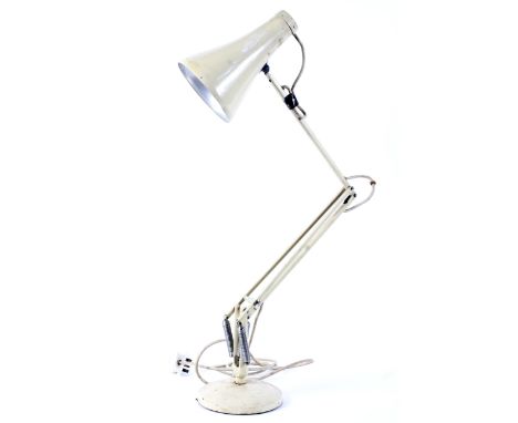 A Herbert Terry original anglepoise table lamp in cream
