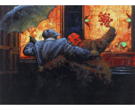 Alexander Miller, a limited edition print, 'Like a Moth to a Flame'. No. 44/295, signed lower right, L95cm x H84cm 