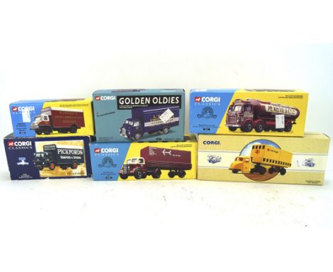 A selection of Corgi Toys, to include; Golden Oldies 19301 Bedford S - Lyons, commercials 97910, Scammell Scarab, rail freigh