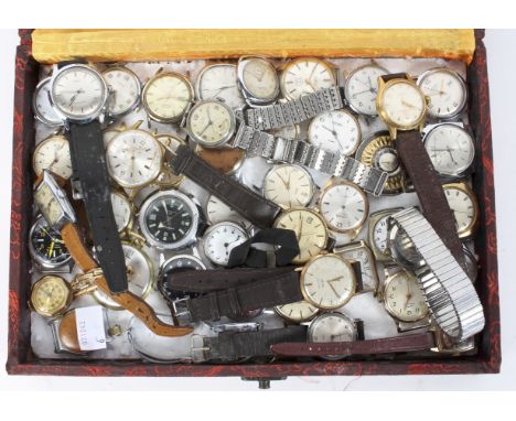 A large collection of vintage wrist watches, including: Timex, Sekonda, Tressa, Oris and others 
