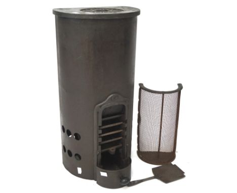 A vintage cast iron Pither's Ltd  stove,  wtihi front vent and grate, 62 cm high