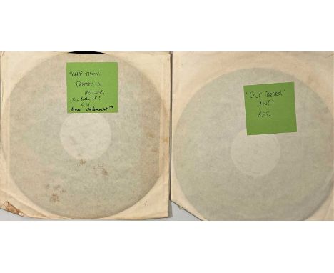 EDGAR BROUGHTON BAND - OUT DEMON OUT &amp; KEEP THEM FREAKS A ROLLING - ORIGINAL UK 7" EMIDISC ACETATE RECORDINGS. Brill bund