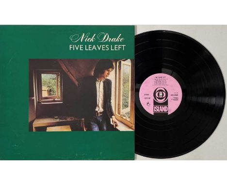 NICK DRAKE - FIVE LEAVES LEFT LP (ORIGINAL UK PRESSING - ISLAND ILPS 9105). A superb condition original UK copy of the stunni