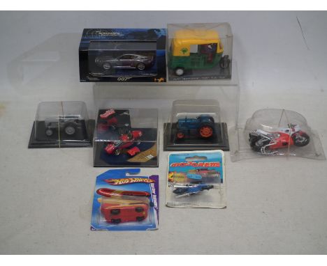 Minichamps - Hot Wheels - Majorette - Quartzo - A group of models including James Bond Aston Martin DBS, Ferrari 500F2, Fergu