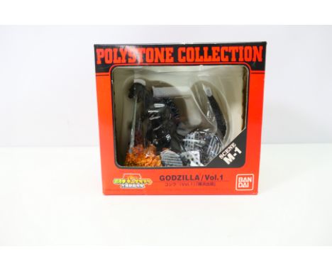 Bandai - Godzilla - A Japanese market Polystone Collection Godzilla Scene M-1 diorama dated 2001. The model appears Mint in a