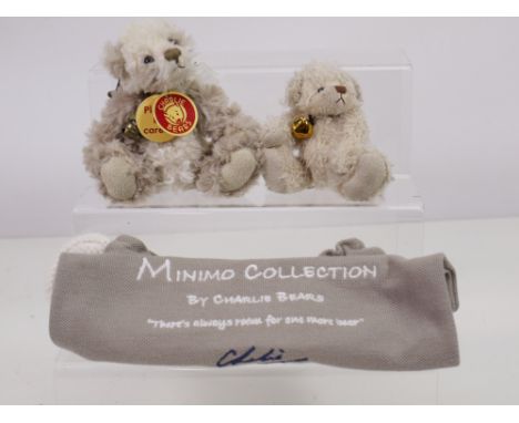 Charlie Bears - A Bag Buddy JoBo designed by Isabelle Lee, swing tags, label to the back and clip with bell around the neck a