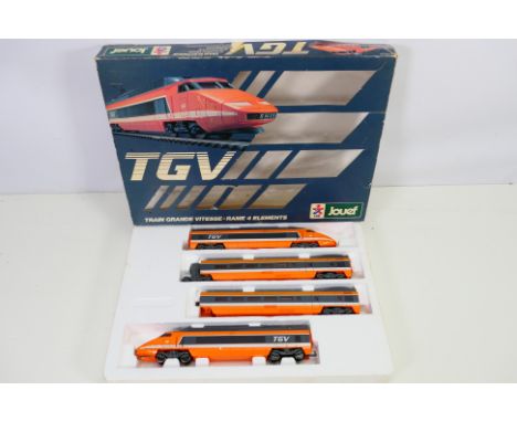 Jouef - A boxed HO scale TGV electronic train pack. The models appear in Very Good condition with light signs of use.  (This 