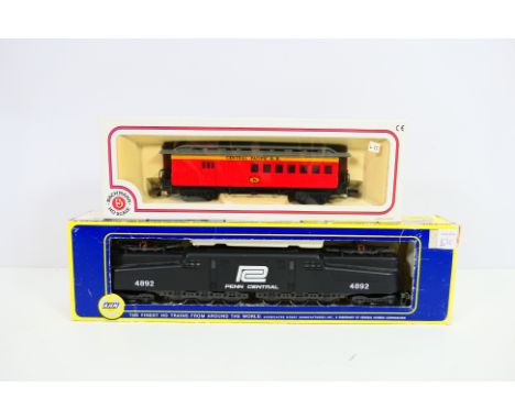 AHM / Rivarossi - Bachmann - A boxed AHM #5160-J HO gauge GG1 electric locomotive Op.No.4892 in black Penn Central livery - a