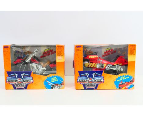 Galoob - Biker Mice From Mars - 2 x boxed models, Vinnie's Radical Rocket Sled and Throttle's Martian Monster Bike. The model